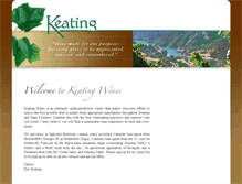 Tablet Screenshot of keatingwines.com
